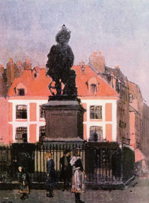 Walter Sickert The Statue of Duquesne, Dieppe China oil painting art